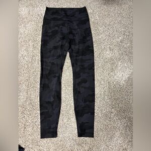 Lululemon Black Grey Camo Leggings